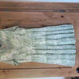 Lily Rose Mont Green Tie dyed dress